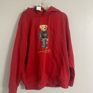Polo by Ralph Lauren Red Sweater with Bear Design
